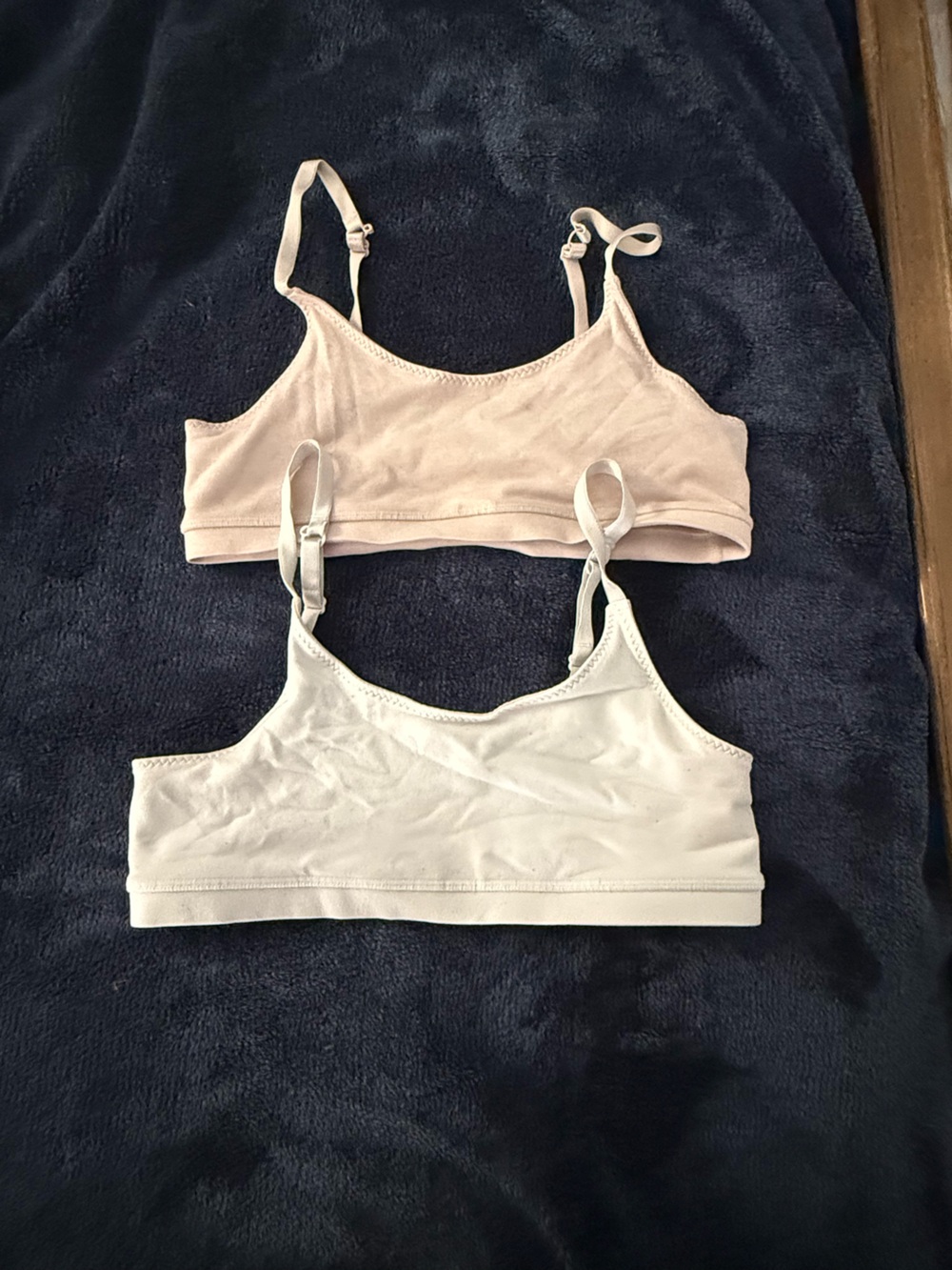 Ivivva Soft Racerback Bralettes - White & Blush